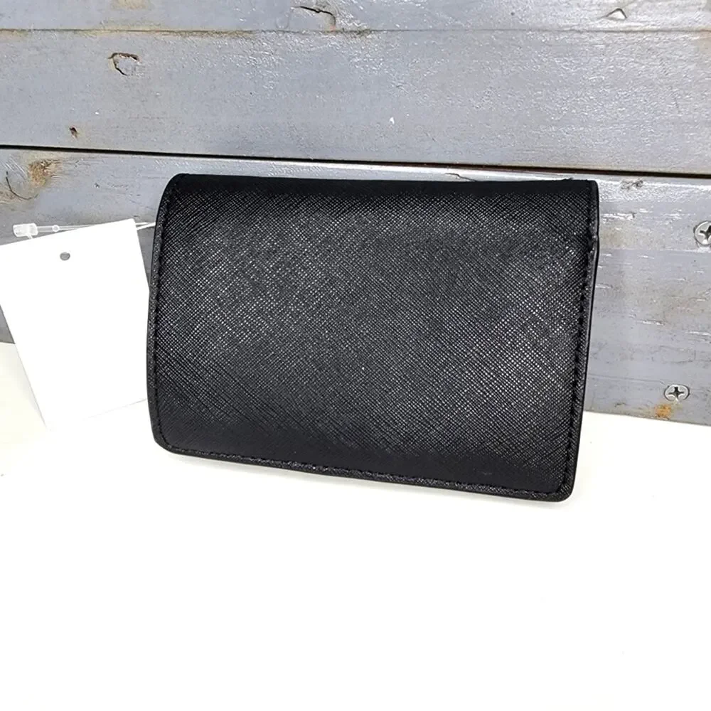 Michael Kors Black Saffiano Leather Wallet New with Tags Gold Hardware - Picture 2 of 9